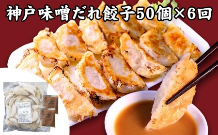 神戸名物 味噌だれ餃子2種／計100個（50個×2パック） ×6回