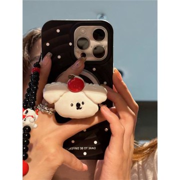 后勤高端&小眾磁吸可愛狗狗新款個性適用于iphone16 pro max手機殼蘋果15/14/13/12硅膠防摔全包創意軟殼簡約