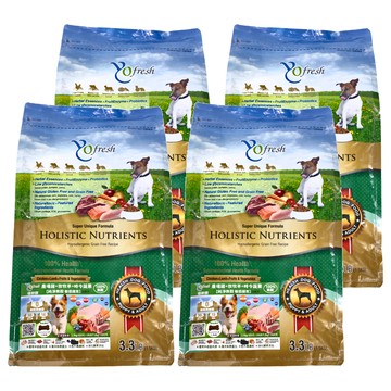 Yofresh 優鮮饌 全齡犬 純淨無穀 敏感腸胃乾飼料  農場雞 + 放牧羊 + 時令蔬果  1.5kg  4袋