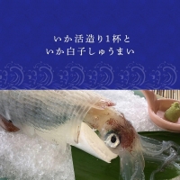 いか活造り1杯といか白子しゅうまい 刺身 惣菜 簡単 ギフト 冷凍