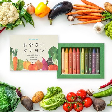 【mizuiro】日本蔬菜製無毒環保蠟筆 (10 色)