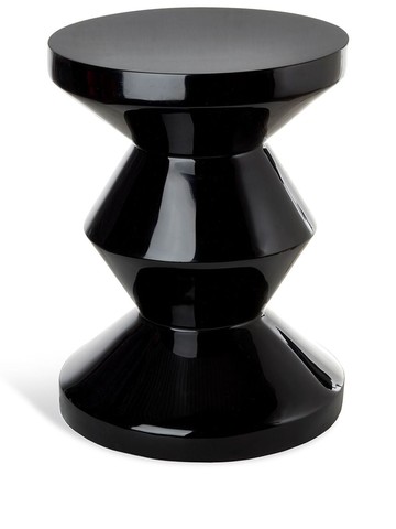 POLSPOTTEN - Zig Zag stool - unisex - synthetic fibres - One Size - Black
