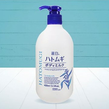 【日系報馬仔】日本熊野 麗白薏 仁身體 乳液 400ml 保濕 潤澤 保養 身體乳 玻尿酸 薏仁萃取 DS005371