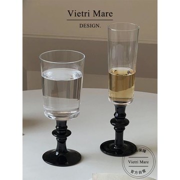 Vietri Mare玻璃杯復古輕奢高腳香檳杯裝飾酒杯高顏值杯子丨格勞