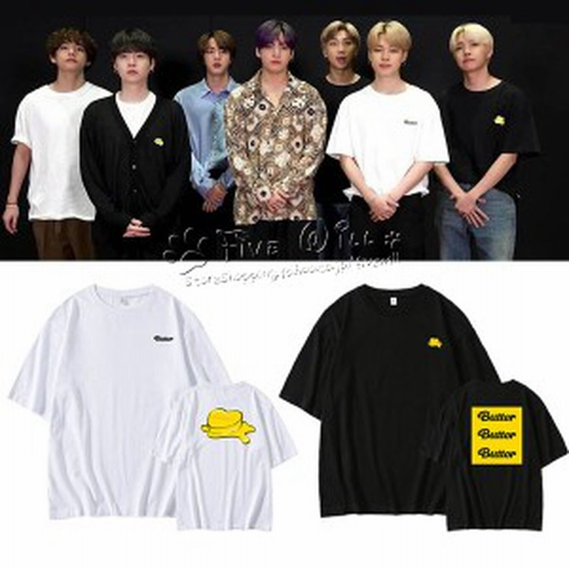 BTS(防弾少年団) BTS BUTTER 韓流グッズ 半袖Tシャツ コート2021新入荷 春夏 Tシャツ 男女兼用 応援服 打歌服 カジュアルウェア  ペアルッ 通販 LINEポイント最大1.0%GET | LINEショッピング