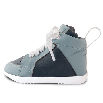 英國 shooshoos - 健康無毒真皮手工學步鞋/童鞋-遊走藍調