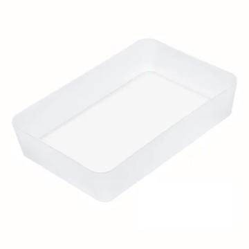 無印磨砂櫥櫃抽屜分隔收納盒/置物盒  1個  方盒