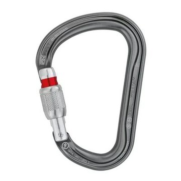 PETZL WILLIAM SCREW-LOCK 鋁合金梨型有鎖鉤環 銀灰色 PTM36A-SL