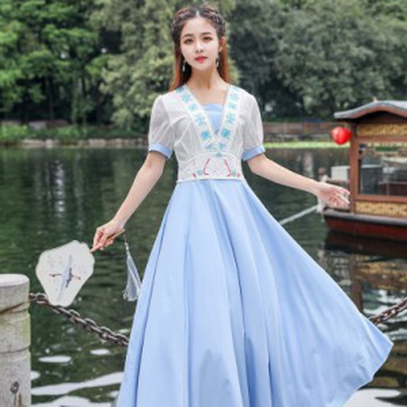 レディース 花柄刺繍 ワンピース 大きいサイズ ダンス衣装 演出服 エレガント 大人可愛い レトロドレス刺繍半袖ドレス 結婚式 通販 Lineポイント最大4 0 Get Lineショッピング