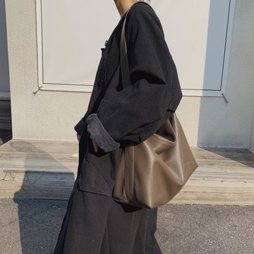 斜挎大容量包包女式2025新款高級質感小眾軟皮托特大包斜挎包女包