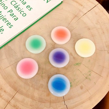 手機扣伸縮支架創意漸變折疊手機殼懶人便攜桌面支撐架手指扣女款