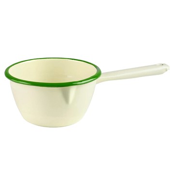 ibili 琺瑯牛奶鍋  12cm  米綠色  1個
