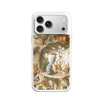 iPhone 17 Pro Max SolidX 白 - The British Library - 愛麗絲與毛毛蟲