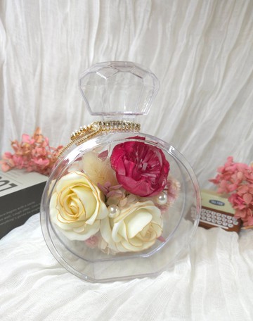 輕奢微金香皂花花盒 情人節 聖誕節