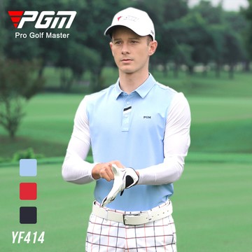 PGM高爾夫男式Polo衫運動休閒T恤春夏防曬長袖服裝YF414批發