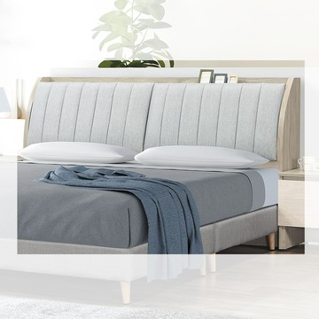 【顛覆設計】曼歐克貓抓皮靠枕床頭箱(雙大6尺)