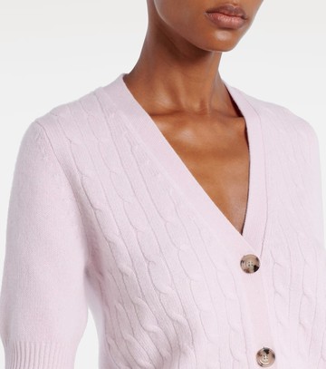 Jardin des Orangers Cable-knit cashmere-blend cardigan