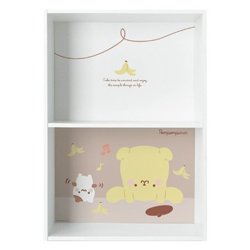 收納王妃 三麗鷗 雙層櫃 倒頭栽系列 香蕉布丁狗 1個  香蕉布丁狗 白色  42.5 x 29.5 x 60cm