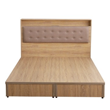 【本木】捷絲 貓抓皮靠枕插座房間二件組-雙大6尺 床頭+六分底雙大6尺