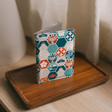 【護照本】達摩 /  藍紅 / 六角磁磚系列