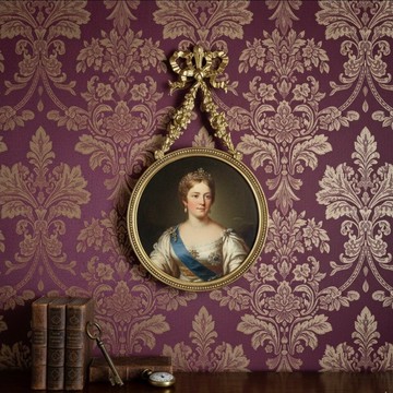 *50843-絕美法國路易十六風格黃銅鎏金蝴蝶結裝飾壁掛