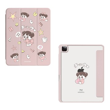 【插畫家聯名】啾啾妹小公舉強悍磁吸iPad三折保護殼