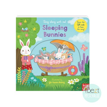 Sleeping Bunnies | Sing along with me | 外文 | 繪本 | 童謠 | QR Code | Nosy Crow | 推拉轉 | 黃郁軒(小小)作品 | 小手肌肉訓練 | 創造力