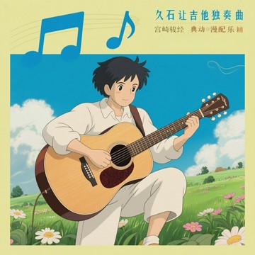 久石讓吉他獨奏曲 | 2025全新演繹宮崎駿經典動漫配樂音樂CD碟片