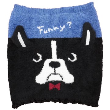 日本 friendshill - 彈性針織保暖腹卷/肚圍-法鬥-藍黑 (26x28cm)