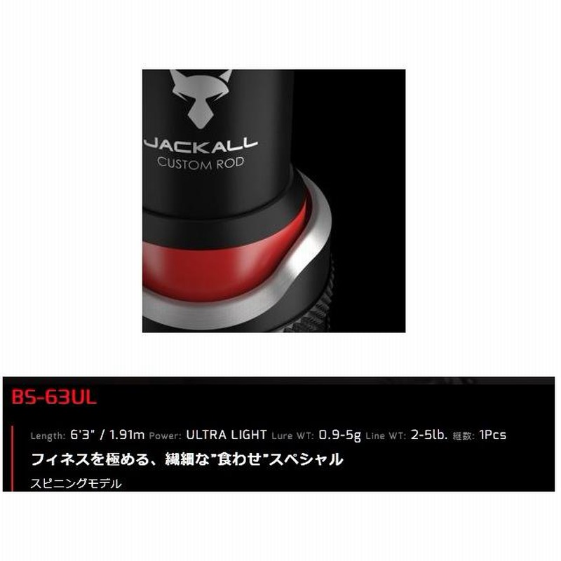 ジャッカル バスロッド BPM BS-63UL(1ピーススピニングモデル