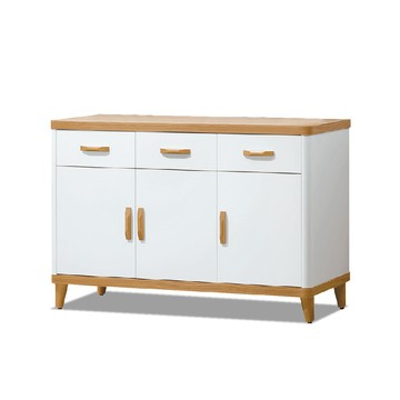 ASSARI-溫妮三門3抽4尺餐櫃下座(寬120*深40*高78cm)