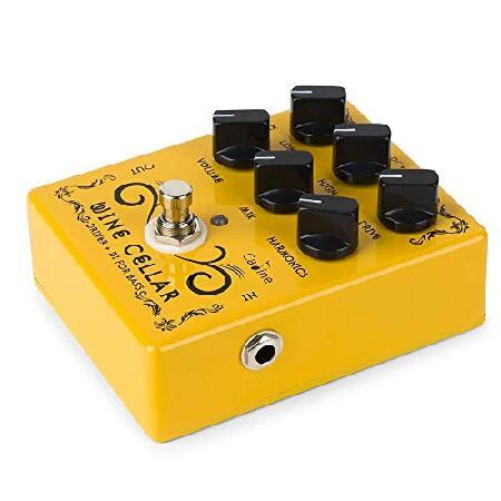 Caline Pedals Driver Guitar Effects Pedal Classic Tube Bass Guitar Amp Pedal Metal Ture Bybass Wine Cellar Yellow CP-60