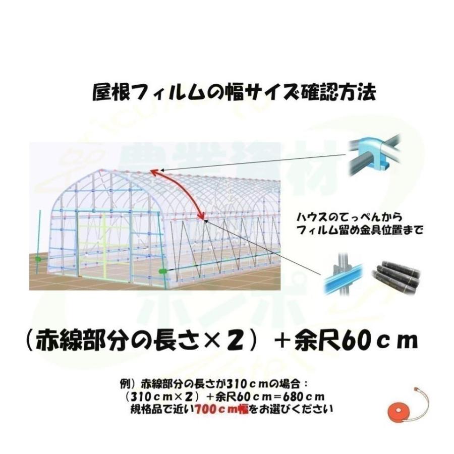 タフシェード涼香 リョウガ 0.15mm厚 740cm幅 希望長さ を数量に入力 POフィルム 白色 ダークグレー 遮熱 遮光 農業用 ビニールハウス用 農機具倉庫