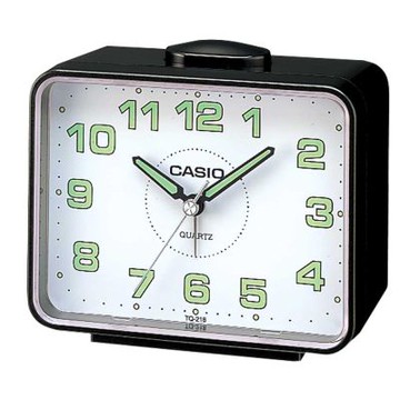【CASIO 】夜間指針桌上方型簡約鬧鐘(任選均一價)