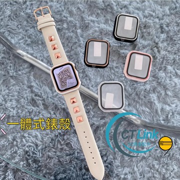 PC+玻璃貼 防摔殼 適用 Apple Watch 11 10 9 8 7 SE 防摔殼 38mm 41mm 42mm