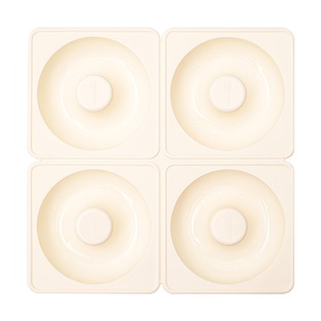 sillymann 4格甜甜圈矽膠模具 WSK5631  奶油米色  1個