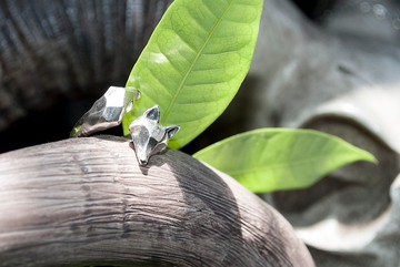 水川/手作銀飾/戒指/狐焰