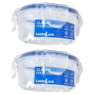 LocknLock 樂扣樂扣 耐熱微波PP保鮮盒圓形  HPL934 101 x 44mm 140ml  2個