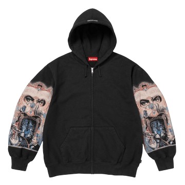 MICHAEL JACKSON DANGEROUS ZIP UP HOODED SWEATSHIRT BLACK