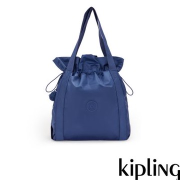 『拉拉包』Kipling 休閒藍束口托特包-ELMAR