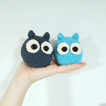 Q版小龍貓 貓頭鷹寶寶 鑰匙圈 吊飾