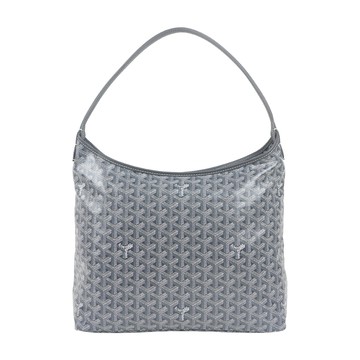 GOYARD Boheme Hobo 拉鍊肩背包(灰色) BOHEMEPMLTY51CL51P