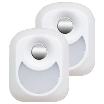 明沛 LED 90度旋轉自動光感小夜燈 黃光  2個