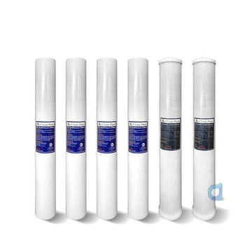 (共6支)CLEAN PURE 20英吋標準型小胖5微米PP濾心4支 20吋小胖活性碳濾心2支 台灣製造 20吋 濾心