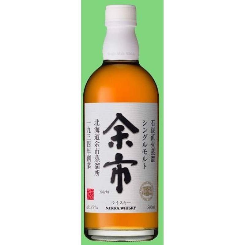 余市 旧ラベル 500ml ニッカ ウイスキー - 酒