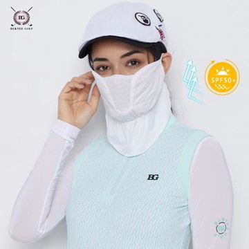 新款高爾夫防曬面罩 防紫外線高爾夫防曬口罩透氣遮陽護頸面罩女