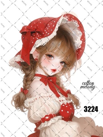 original sticker no.3224 人物貼紙 原創貼紙 原創人物貼紙 裝飾貼紙 cotton melody