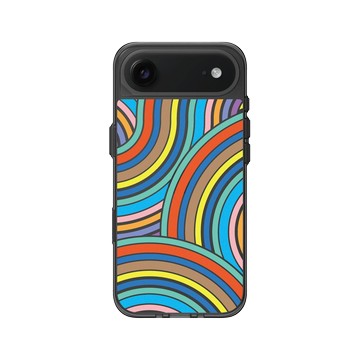 iPhone Air Clear (相機按鈕) 酷墨灰 - Positive Vibes / 正好能量 - 迷幻彩虹