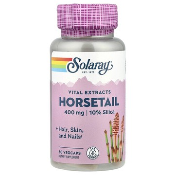 Solaray, 馬尾提取物，400毫克，60粒素食膠囊