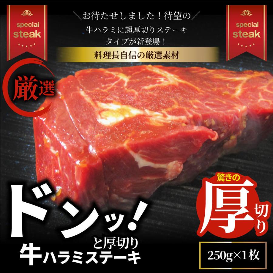 ステーキ ハラミ 牛ハラミ ブロック 焼肉 （タレ漬け）250ｇ タレ 秘伝 焼肉セット 焼肉 ランキング1位 やきにく ハラミ 赤身 はらみ 赤身肉